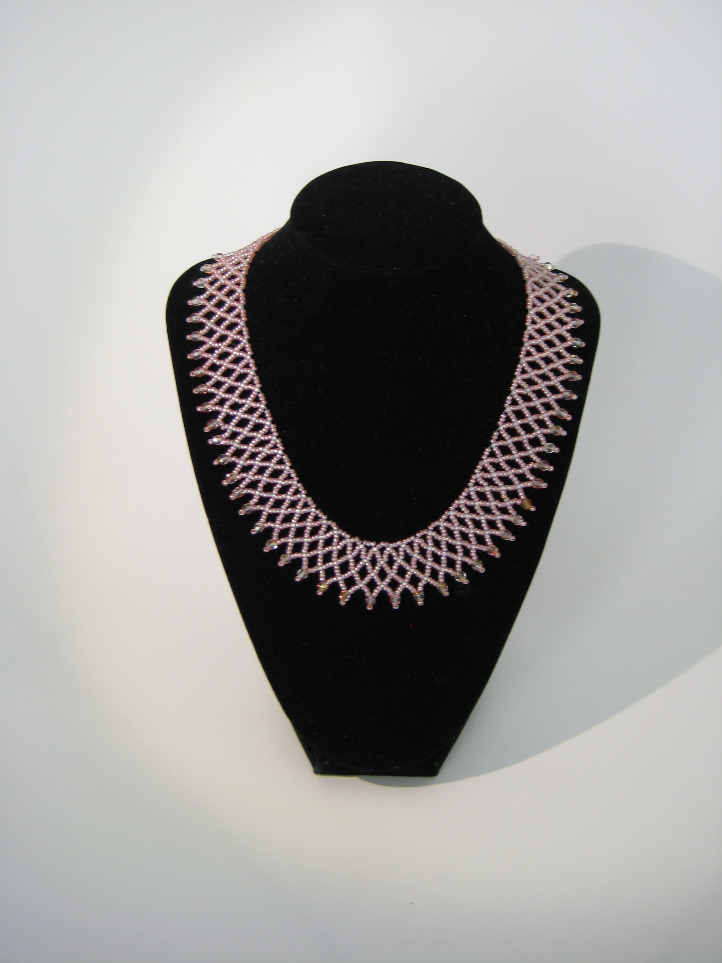 Pink Netted Necklace